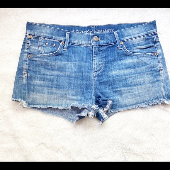 Citizens of Humanity Cutoff Denim Shorts - Picture 4 of 8